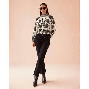 NEW OMIKA brooke relaxed fit blouse in gia macaroon